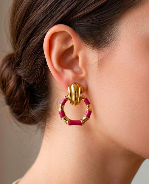 Enamel Earrings