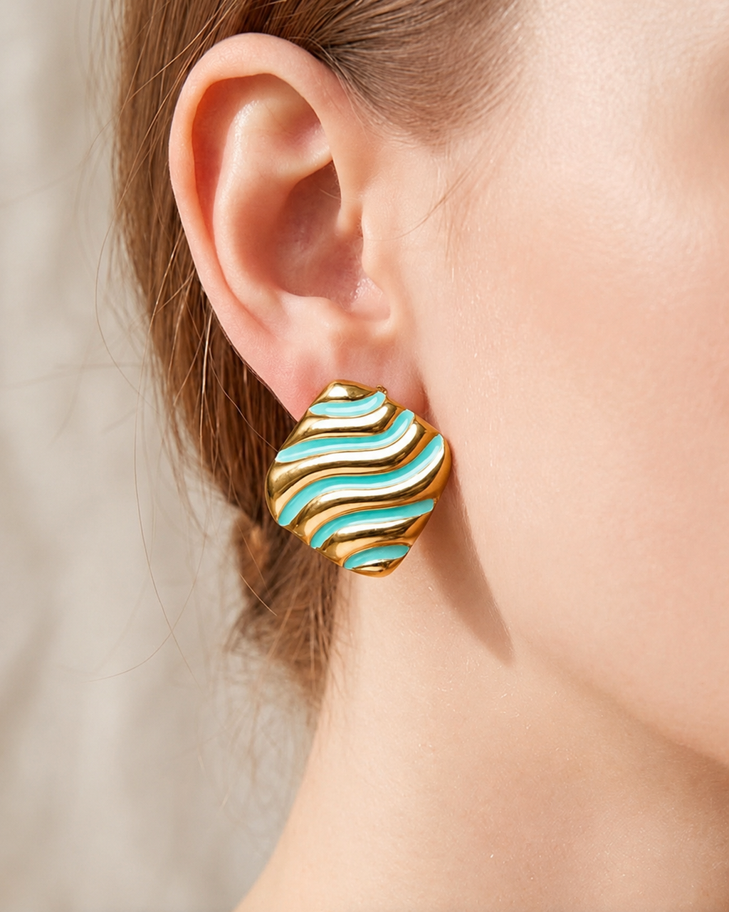 Enamel Earrings