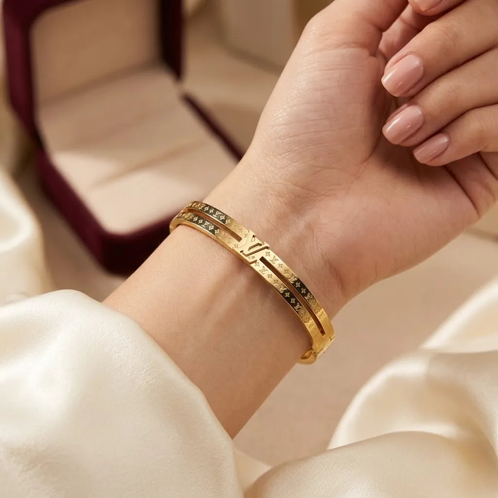 Lv Branded Bangle