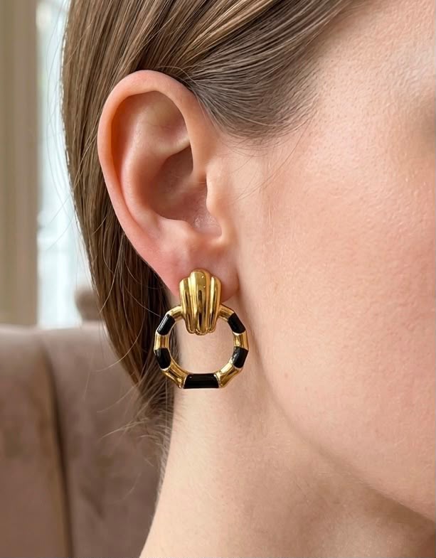 Enamel Earrings