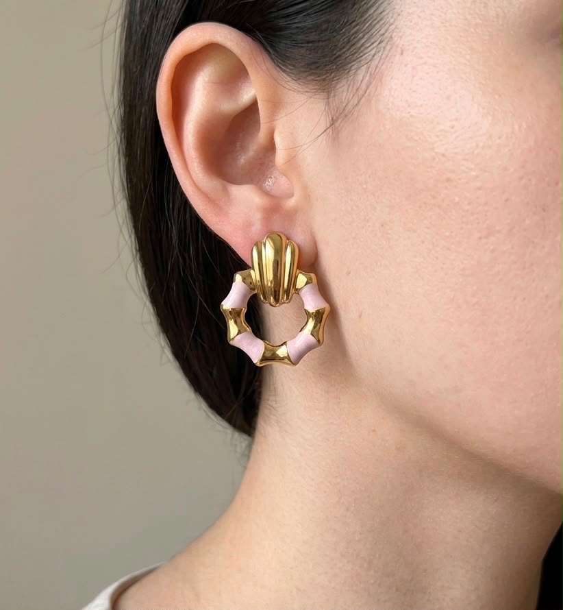 Enamel Earrings