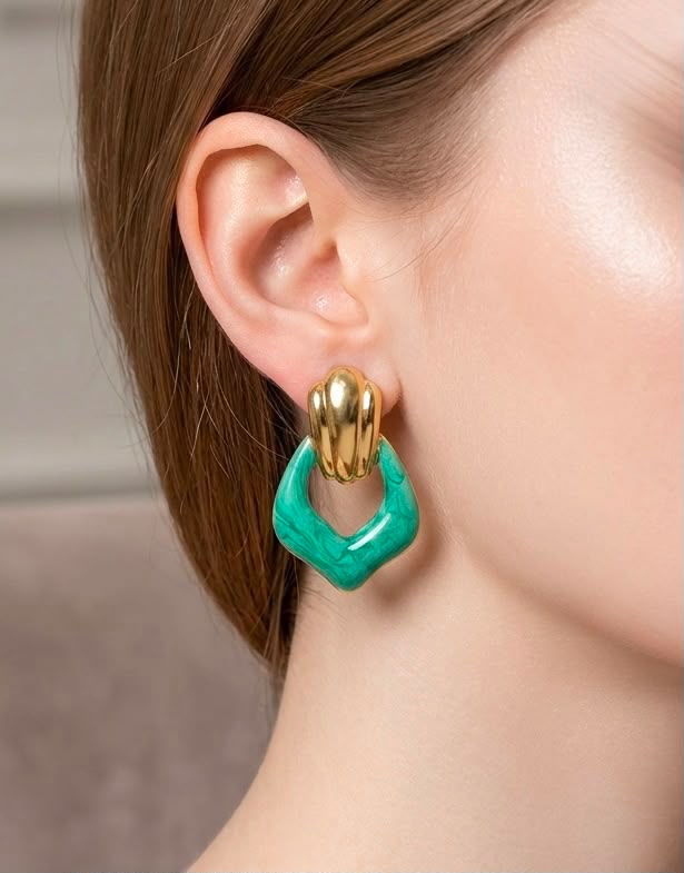 Enamel Earrings