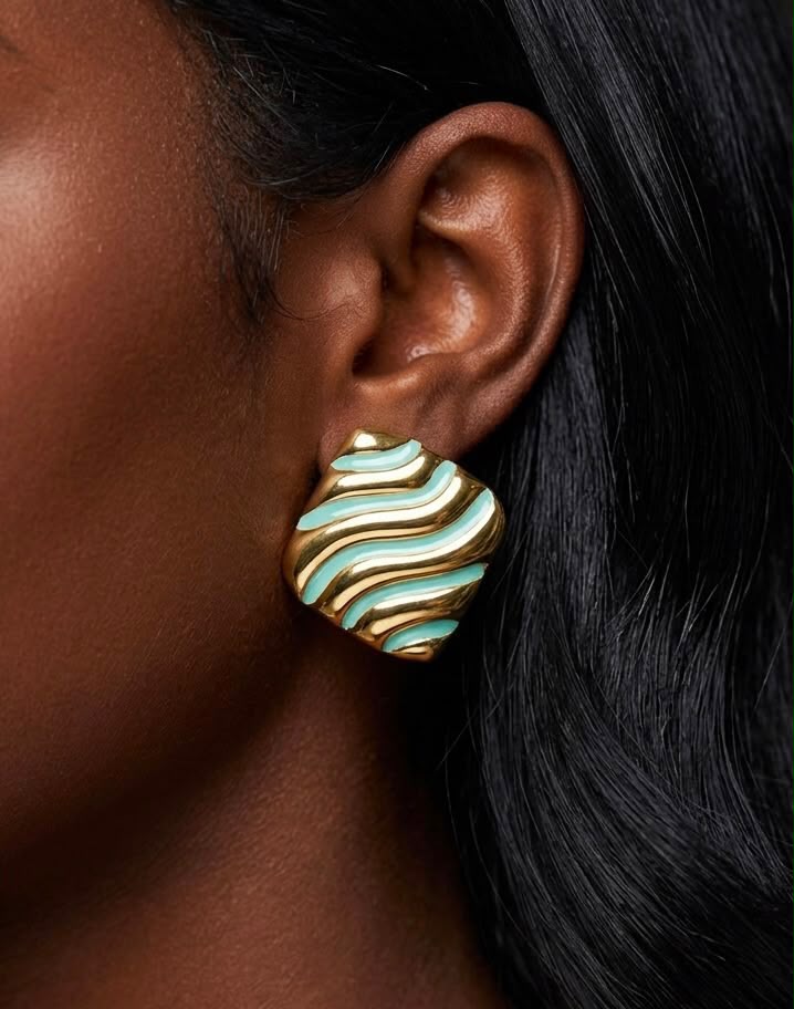 Enamel Earrings