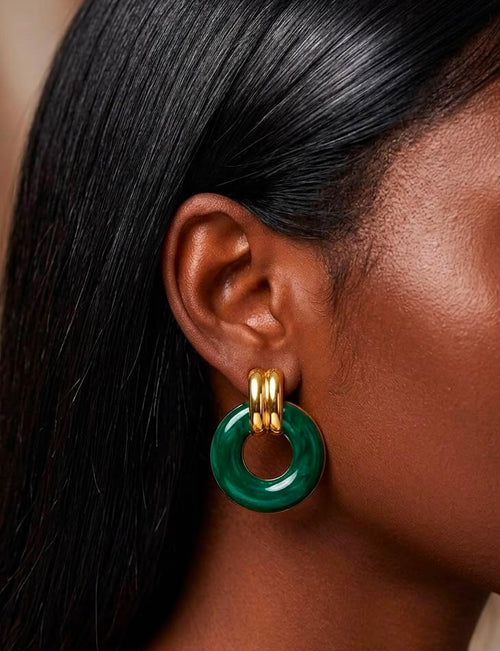 Enamel Earrings